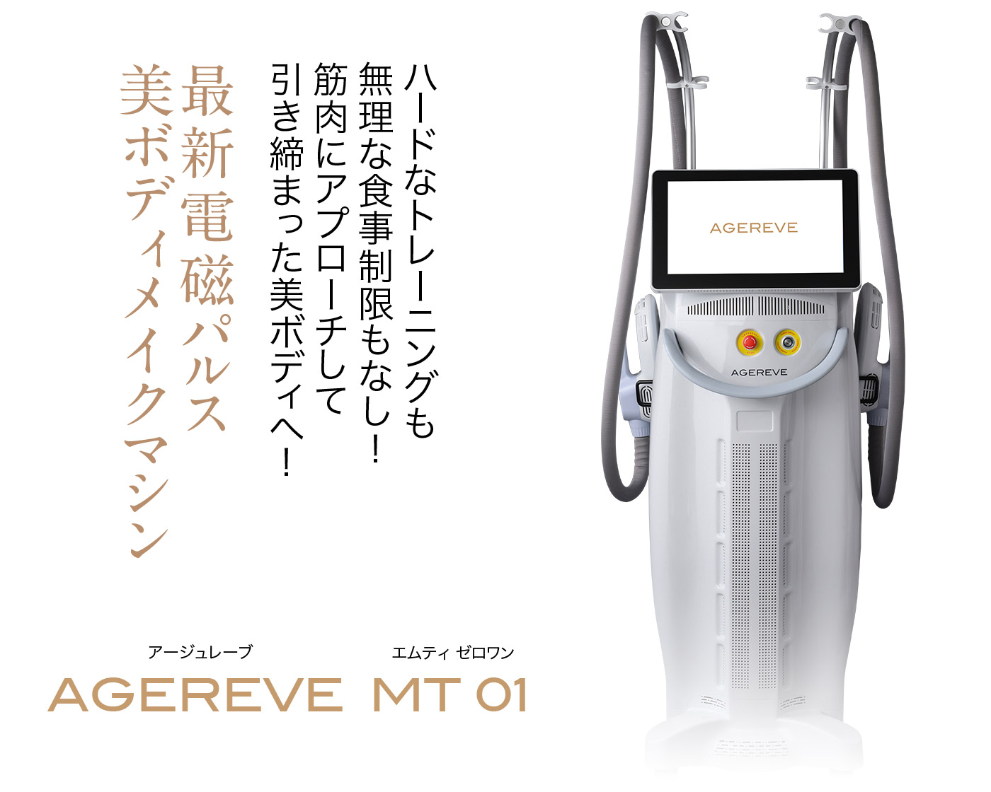 最新電磁パルス 美ボディメイクマシン AGEREVE  MT 01